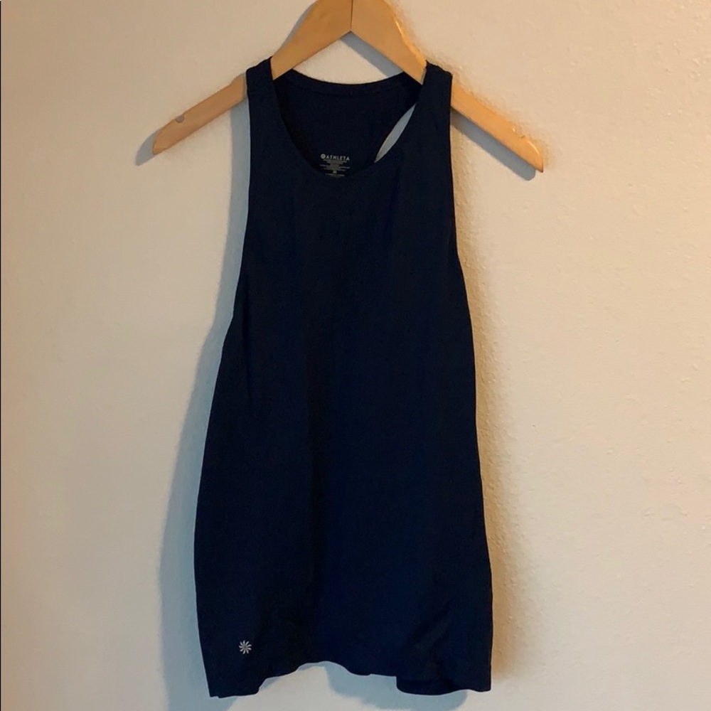 Athleta racerback tank navy dark blue M